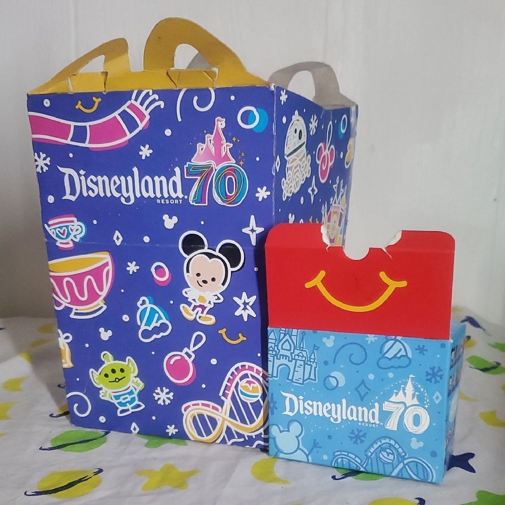 New 2025 McDonalds Happy Meal Disneyland 70th - Empty Box
